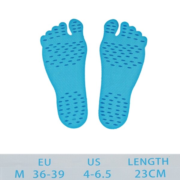 1 Pair Foot Stickers Shoes Stick on Soles Sticky Pads Waterproof Hypoallergenic Adhesive Non-slip Feet Pad Foot Care Tools: Blue M