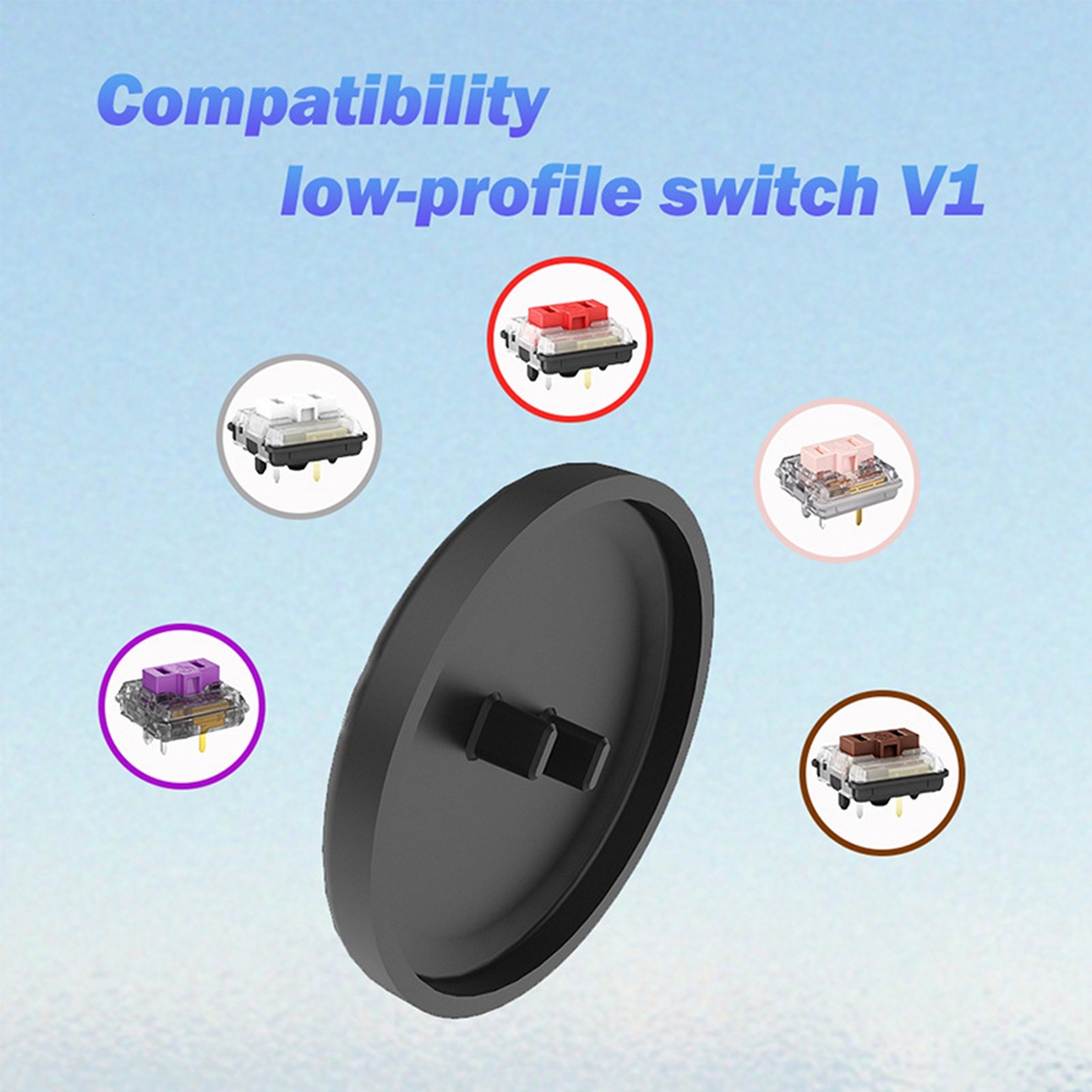 14 stk. mini hitbox arcade fight stick switch knap caps mekanisk keycap til kailh choc lavprofil switch  v1-y47a: Rød