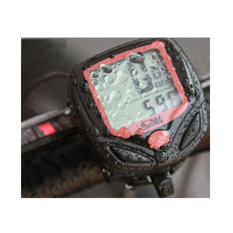 14 Functions Waterproof LED Sunding SD-548B Wired Bike Bicycle Computer Cycling Odometer Speedometer