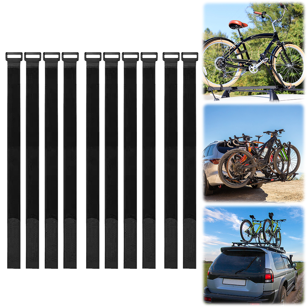 10 Pieces Bicycle Wheel Stabilizer Straps Reusable Bike Straps Bike Rack Tie Down Straps Bike Accessories for Transporting Bikes