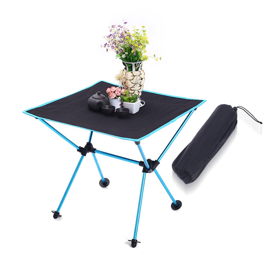 Bærbart sammenklappeligt bord camping udendørsmøbler computer sengeborde picnic aluminiumslegering ultra let sammenklappeligt skrivebord