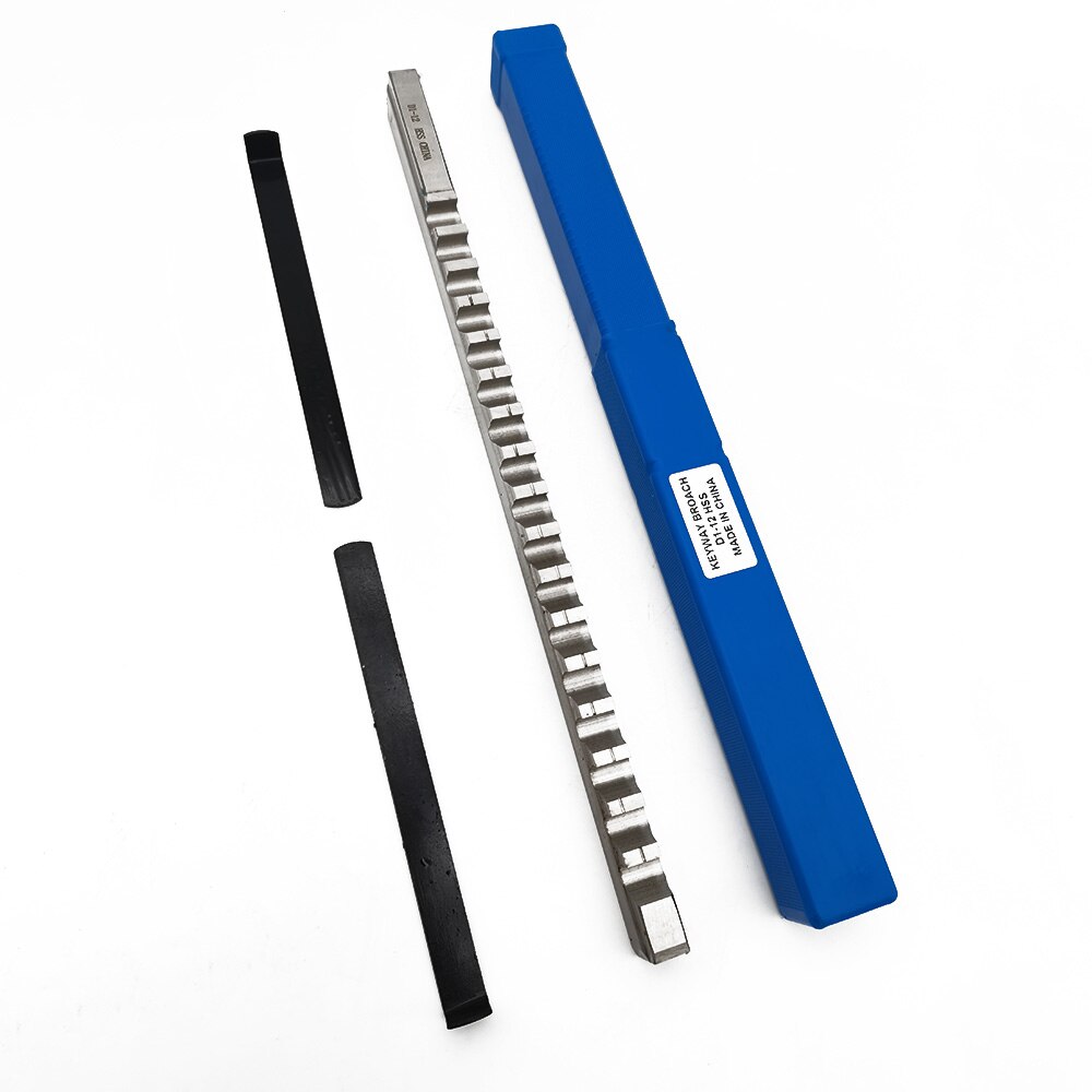 12mm D Push Type Keyway Broach Cutter &amp; Shim HSS High Speed Steel CNC Cutting Tool knife with Shims