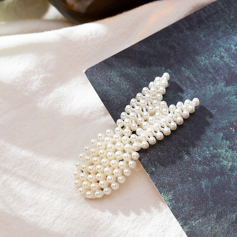 Barrette à cheveux en Imitation de perles pour femmes, épingles à cheveux de Style doux en alliage BB, accessoires pour cheveux pour filles et femmes