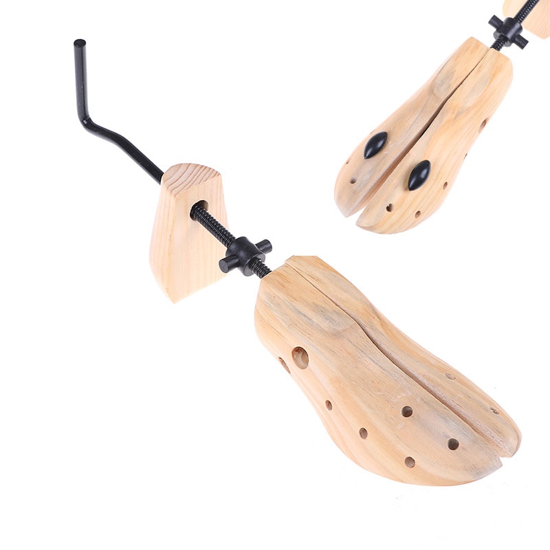 1 stuk 2-- weg verstelbare maat sm unisex dames heren houten schoenspanner schoen expander