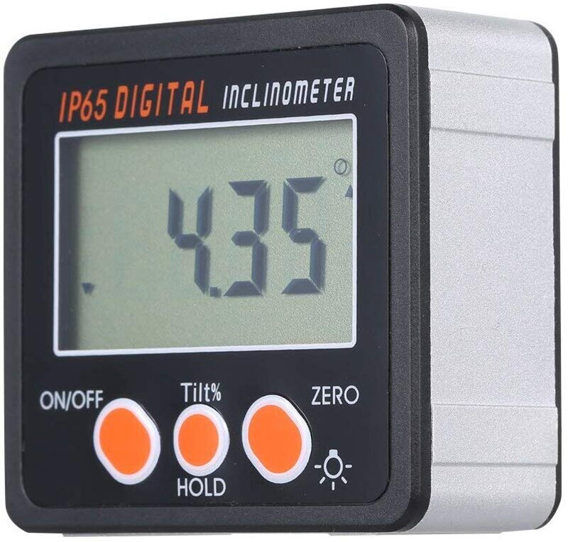 IP65 Waterproof Protractor with Back Light Inclinometer Angle Bevel Box Electronic Protractor netic Base