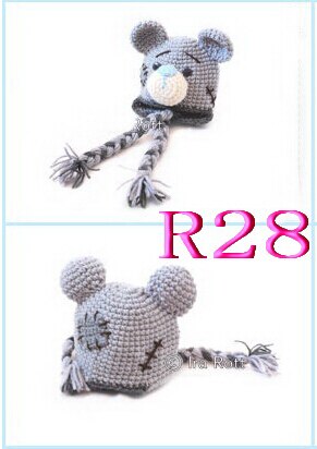 Gorros hechos a mano de animales para niños, gorros de punto 100% de algodón para otoño e invierno, gorros de ganchillo para bebé, accesorios para fotos