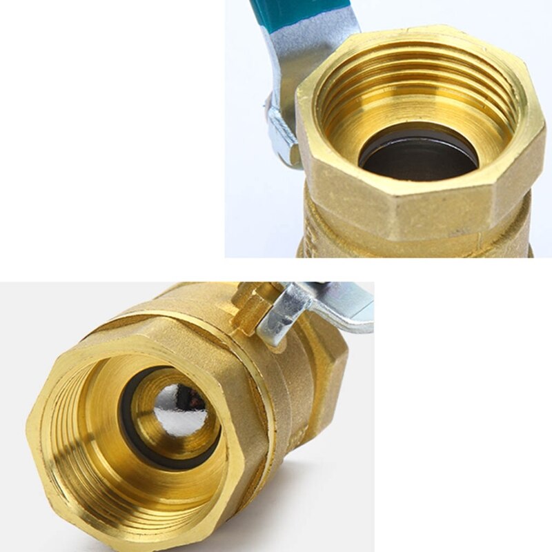 Full Port Brass Ball Tap Lead-Free Female Threaded NPT Connector 1/4" 3/8" 1/2" 3/4" 1" 1-1/4" 1-1/2"