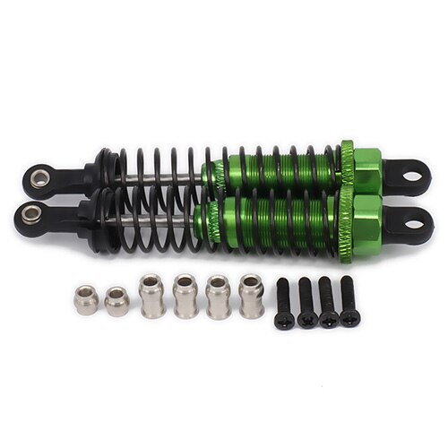 RCAWD Adjustable 80mm Alloy Aluminum Shock Absorber Damper For Rc Car 1/16 Traxxas Buggy Truck Hpi Hsp Losi Axial Tamiya Redcat: Green