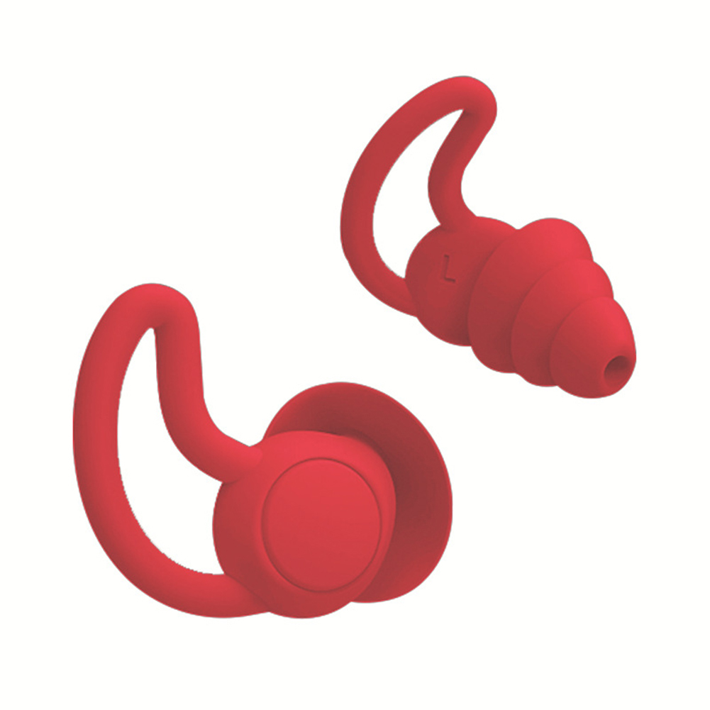 Silicone Sleeping Ear Plugs Sound Insulation Ear Protection Earplugs Anti-Noise Plugs for Travel Silicone Soft Noise Reduction: Red