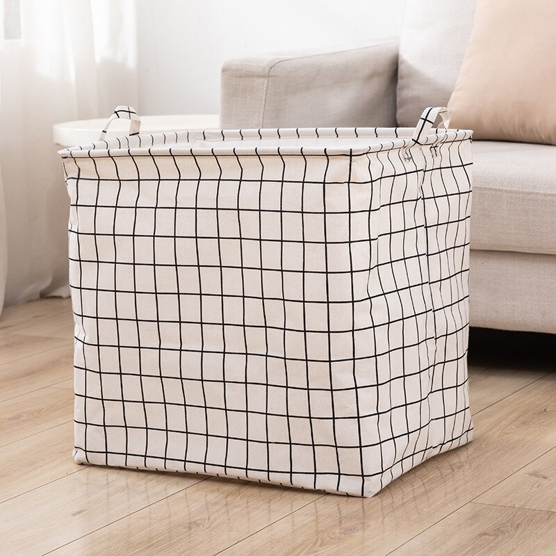 Katoen Linnen Kleding Opbergtas Trekkoord Garderobe Afwerking Zak Quilt Organizer Kleding Dampdichte Sorteren Tas Grote: G / about 40x50x50cm