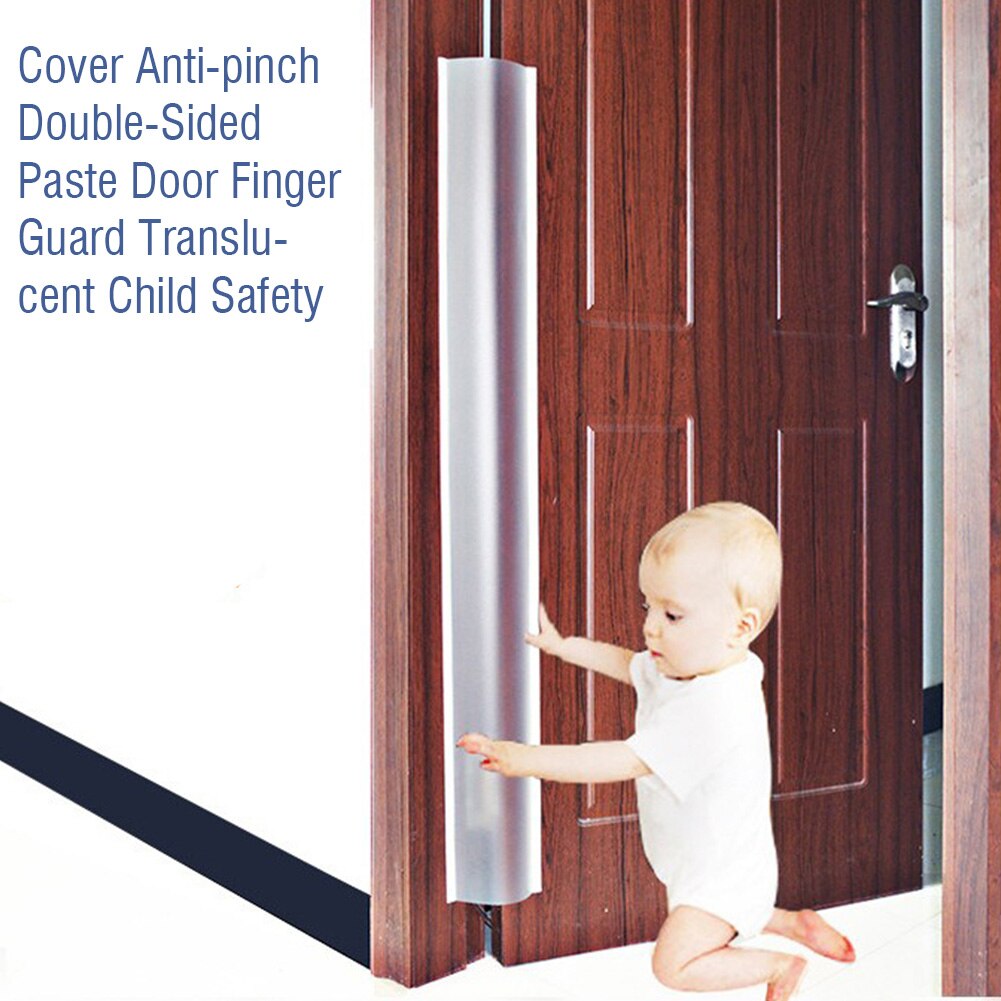 Naadloze Bescherming Strip Deur Vinger Guard Edge Corner Doorschijnende Dubbelzijdig Plakken Front Terug Kind Veiligheid Anti-snuifje cover