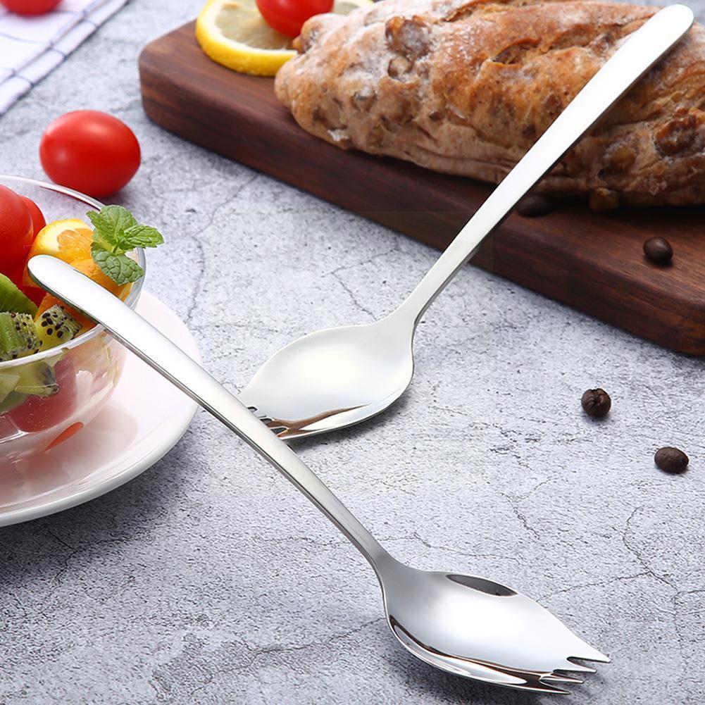 1pc Salad Spoons Steel Spoon Set Cutlery Gold Set Unique Lettuce Unique Cutlery Spoon Gold Tablewellware Dessert W7b9