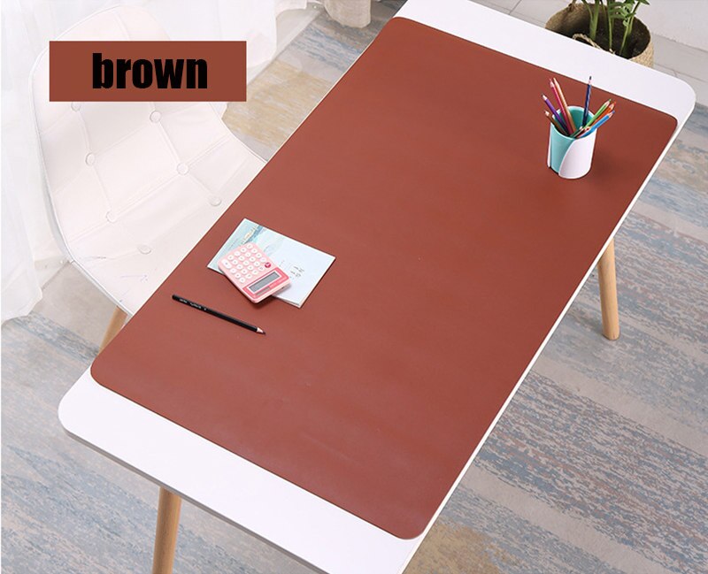 45*90cm cor sólida teclado mouse pad, escritório mesa mousepad para pc laptop jogos mousepad mesa: Brown