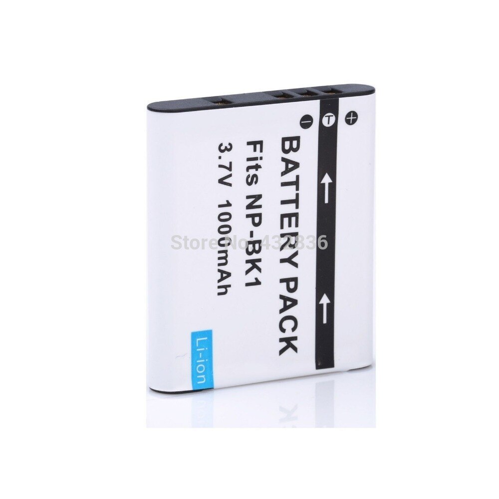 1000 mAh 2 stuks NP-BK1 BK1 Li-Ion digitale camera batterij + Lader Voor Sony Cyber-shot DSC-S950 S980 DSC S750 S780