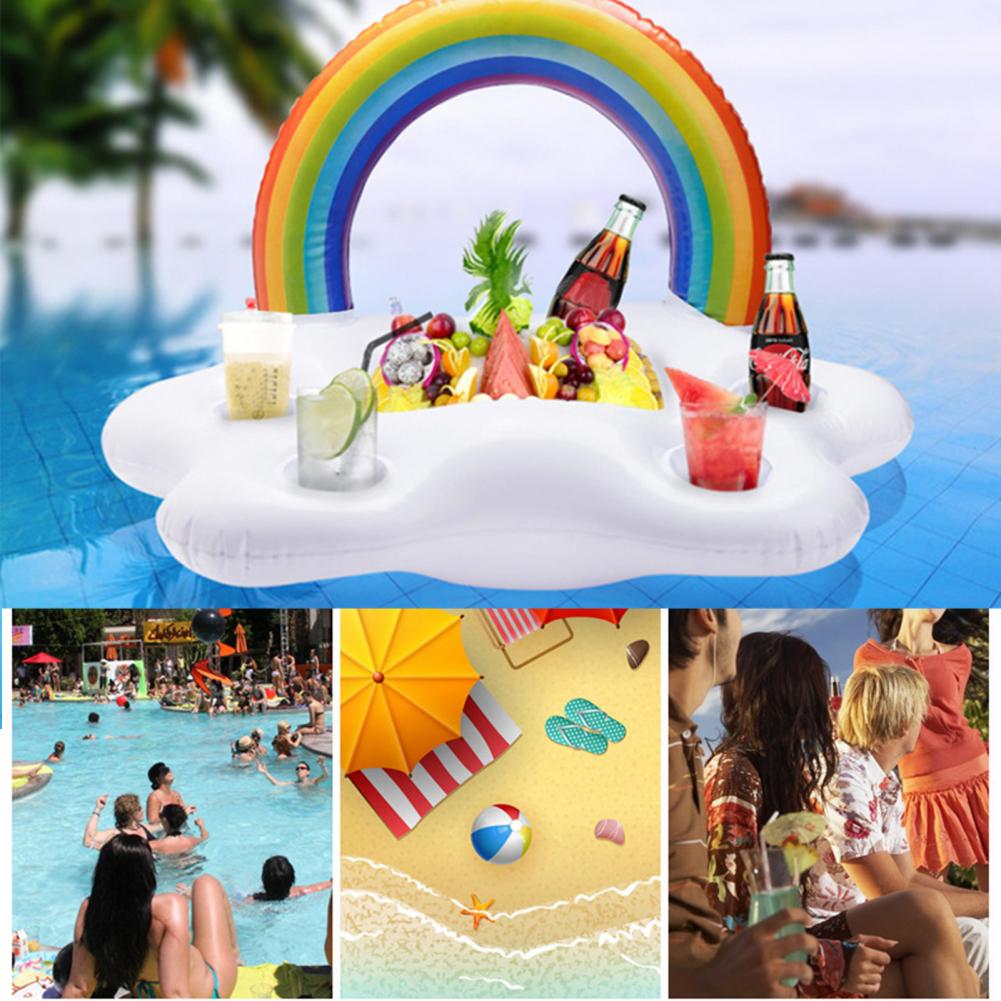 Ice Bucket Eye-Catching Convenient Cartoon Style Summer Beach Decorations Drink Holder Bar Tray Beach Party Food Drink Holder