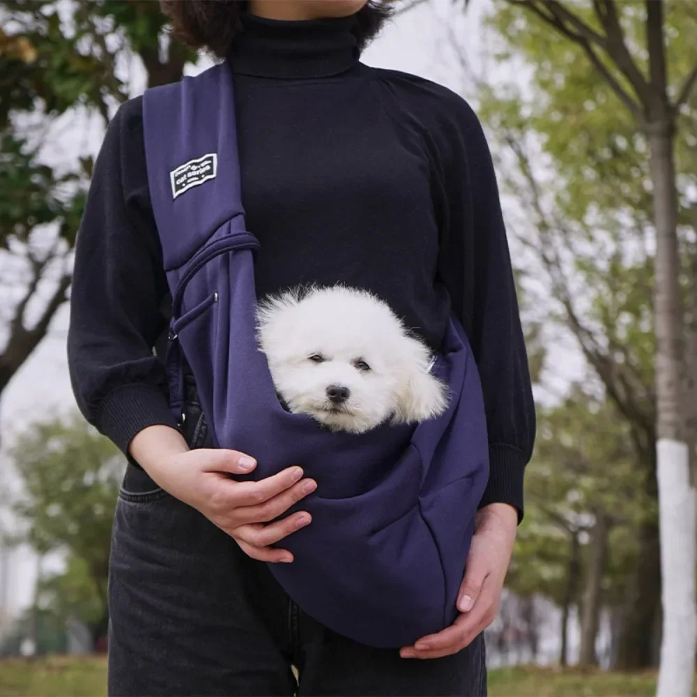 Pet Outdoor Portable Dog Backpack Teddy Pomeranian Small Dog Travel Crossbody Bag Mesh Breathable Cat Bag Chest Back Cat Bag