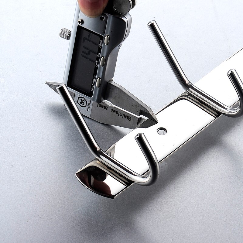 Sliver Mirror Stainless Steel Hanger Hooks with 3/4/5/6/7/8 Hooks for Towels Hold Hanger In Bathrooms Kitchen Towel Hook