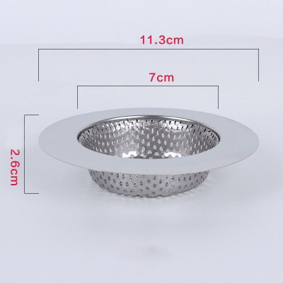 1Pc Huishoudelijke Rvs Spoelbak Zeef Keuken Benodigdheden Badkamer Accessoires Metalen Filter Bad Afvoer Afval Screen: L - Sink Strainer