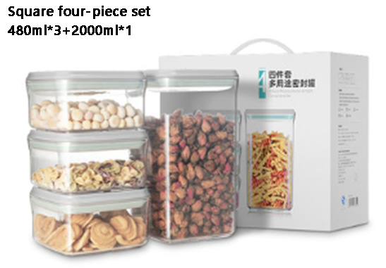 Airtight Food Storage Containers with One Key Press to Seal Lids Waterproof and stackable Suitable for storing flour, nuts, etc.: 10