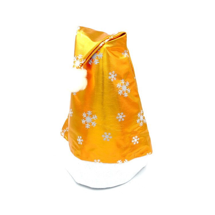 Gorros navideños de Santa Claus, gorros rojos dorados y azules brillantes para adultos y niños, decoración navideña, de Año , suministros para en casa