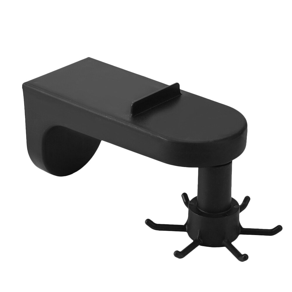 360 degrés crochet rotatif auto-adhésif support de rangement salle de bain organisateur mural support suspendu accessoires de cuisine: Black-Wall Mounted