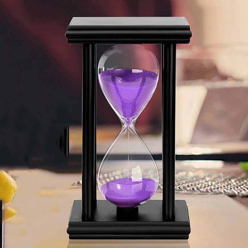Piękny zestaw klepsydry 15/30 minut opcja, Dom klepsydra ozdoby dla dzieci praca domowa/hotel/kawiarnia/restauracja za pomocą: purpurowy / 15min
