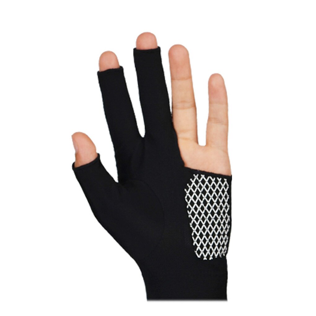 BOODUN-guantes de LICRA para jugar bolas de billar, antideslizantes, suaves, transpirables, 3 dedos: NO.3 / M