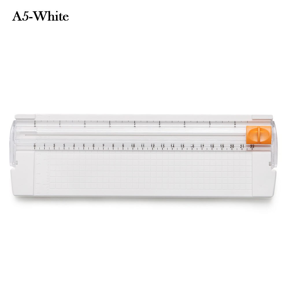 A4/A5 Paper Cutter Security Blade Photo Size Trimmer With Ruler Card Cardstock Cutting Machine Office Stationery Tool: A5-White
