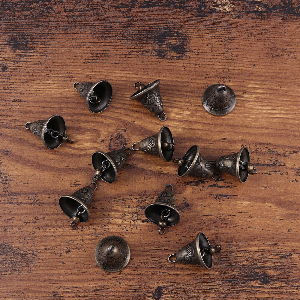 Campana antigua de Metal Feng Shui para decoración, 11 Uds.