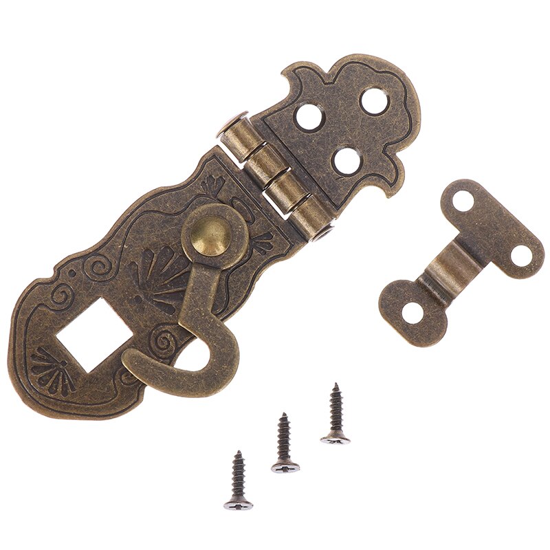 Antique Notebook Lock Metal Buckle Package Box Hinge Lock Fastener Hinge Lock