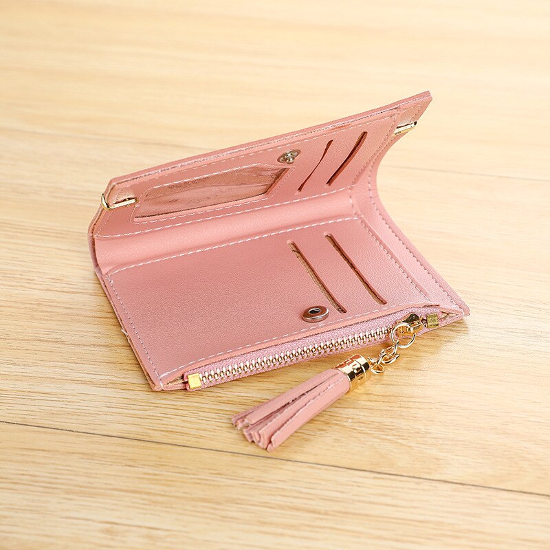 Nowy kobiety skórzana wzór portmonetka Passcard kieszeni portfel kieszenie uwaga przedziału Passcard posiadacz karty kopertówka