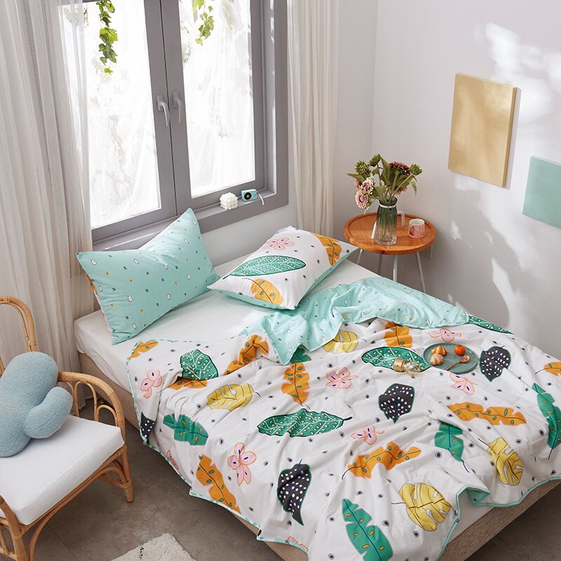 single double summer quilt washed cotton Towel Blankets Soft machine washable air condition quilt Full Queen Sofa Bed Cover: 200x230cm / 24