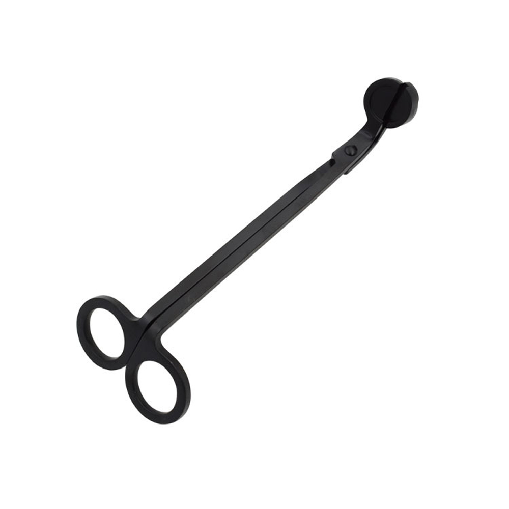 Coupe-bougie en acier inoxydable, coupe-mèche, tête ronde, 18cm, noir, Rose, or, argent, Bronze rouge: Black