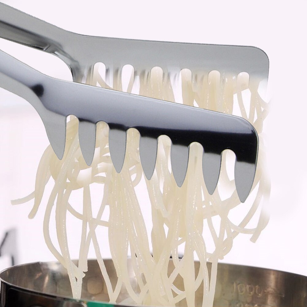 Pince à Spaghetti En Acier Inoxydable - Grande Pince Service Pâtes - Ustensile Cuisine Ergonomique