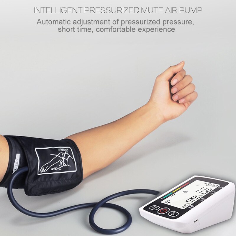 Smart Stethoscoop Bloeddruk Bloeddrukmeter Automatische Arm Gezondheidszorg Thuis Bloeddrukmeter Digitale Precieze Lcd
