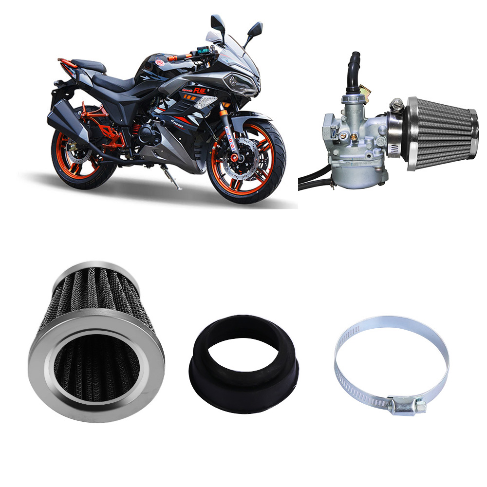 4 stk motorcykel luftfilter renere universal champignon motorcykel atv klemme-udskiftningsdel 35mm 42mm 44mm 48mm 50mm 52mm 60mm