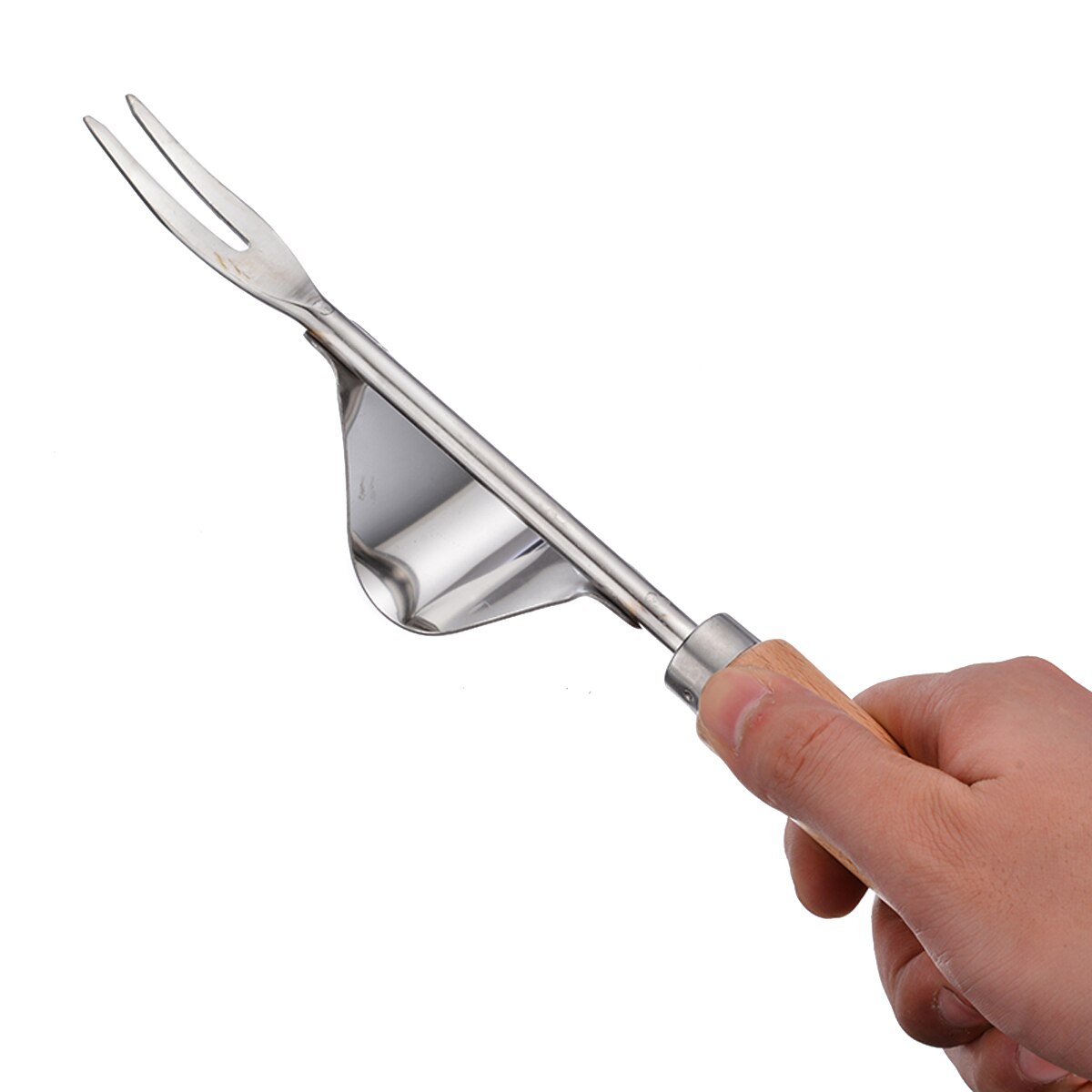 thumbnail image 2 of 2 PCS Stainless Steel Meat Hooks Processing BBQ Forks With 2 of 14