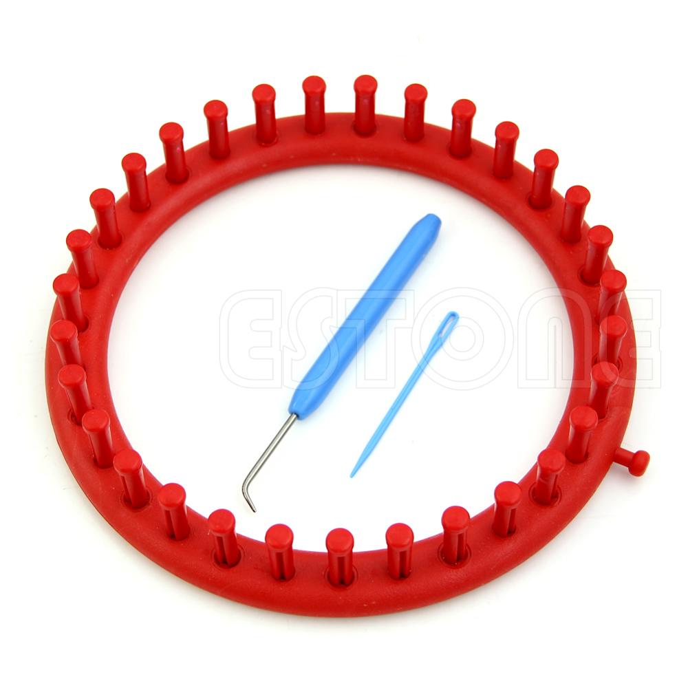 Rund cirkel hat klassisk strikker strik strikning strik vævssæt 14cm 19cm 24cm: 19cm