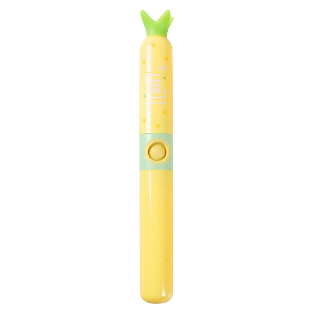 Portable Waterproof IPX7 Ultrasonic Electric Toothbrush for Adults Children Wireless Tooth Brushes Travel Toothbrush: YELLOW