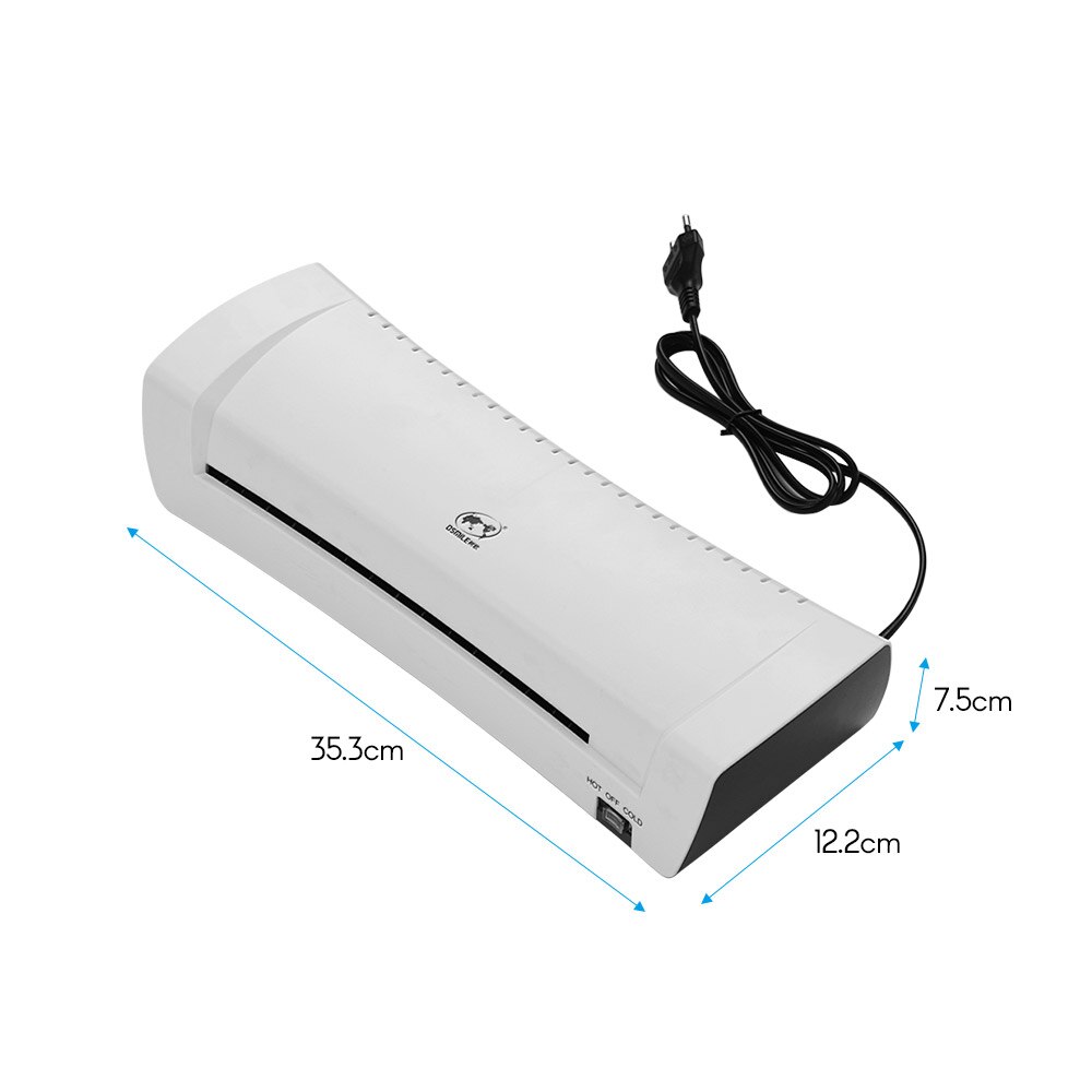 OSMILE SL200 Laminator Machine and Cold Laminating Machine Two Rollers A4 Size for Document Picture Credit Card Home School