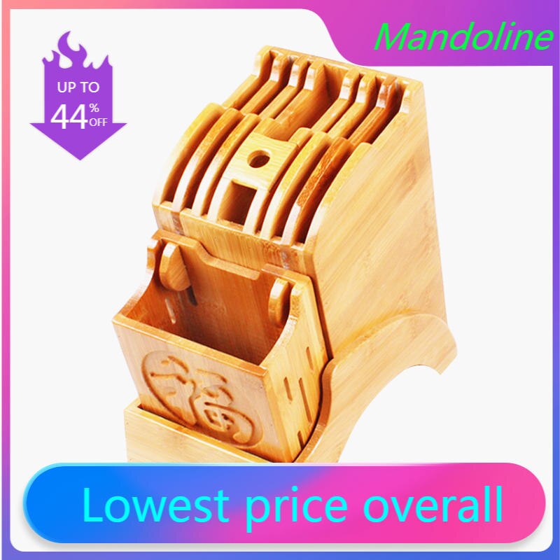 Multifunctional Knife Holder Natural Bamboo Kitchen Supplies Knife Storage Bamboo Holders Chef Knife Block Universal Knife