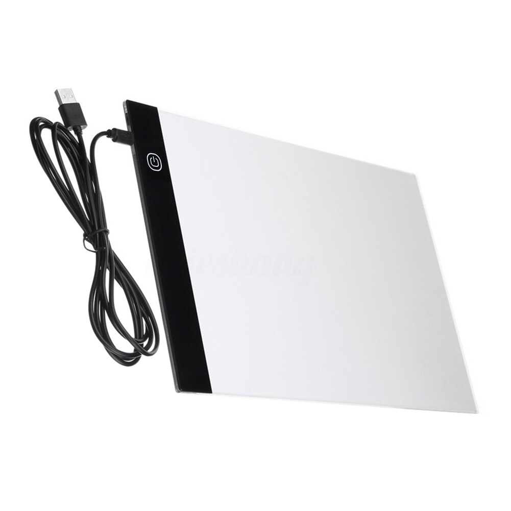 A4 USB LED Art Stencil Board Light Tracing Drawing Copy Pad Table Box JR Deals: 3 Brightness Levels