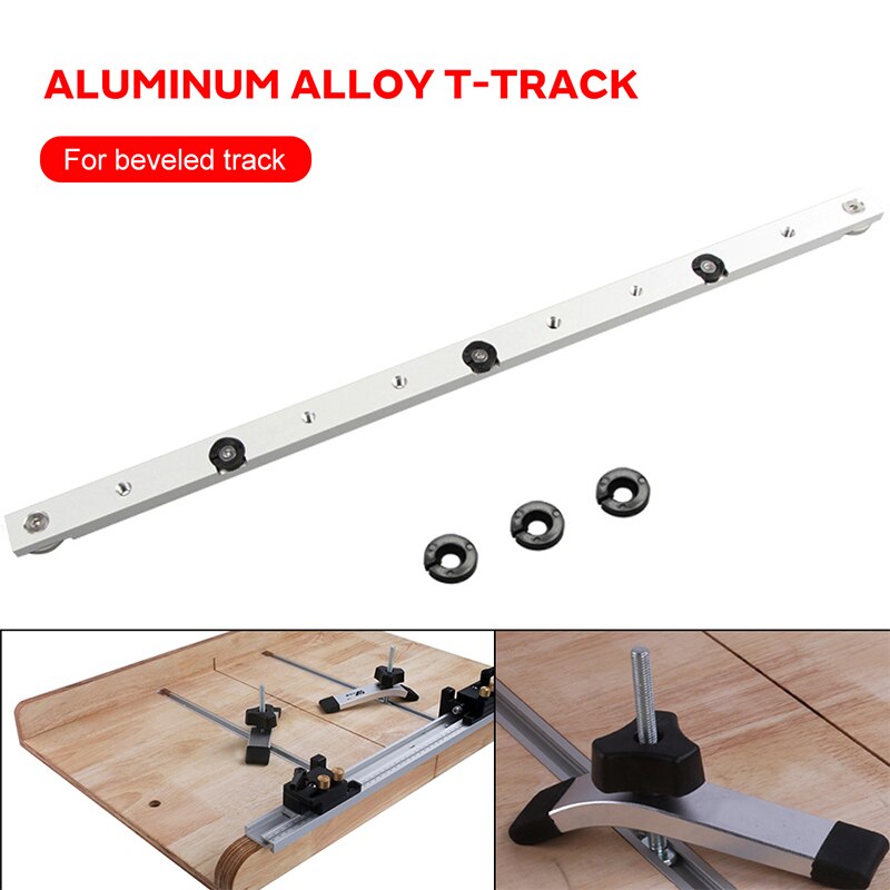 Practical Miter Tool Bar Metal Silver Modification Limit Pusher Woodworking Hardware Chute Beveled Track T Tracks T Slot Slider