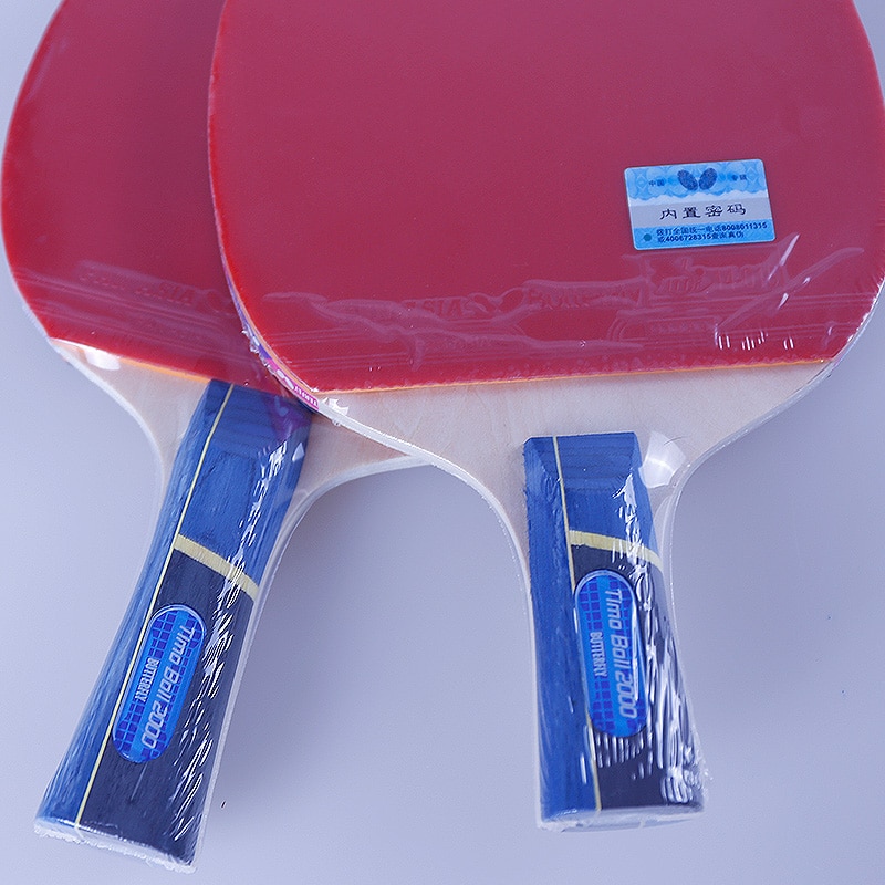 Butterfly 1000 2000 3000 bordtennisracket med gummipingispaddel kort handtag tennisbordsracket långt handtag