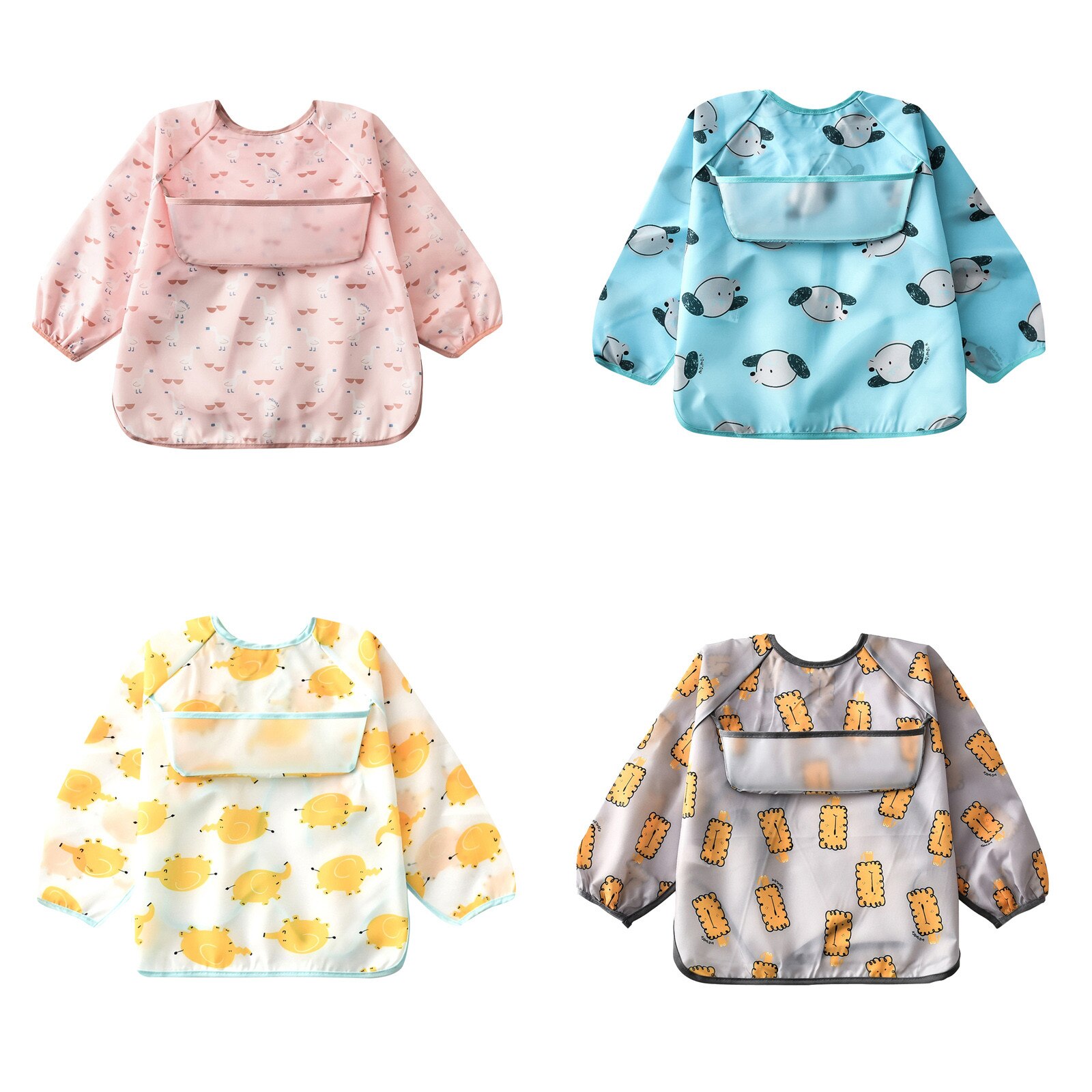 freundlicher Banane Lätzchen Lätzchen Baby freundlicher Schal Lange ärmeln Baby Wasserdichte Overall essen Kleidung Lätzchen Kittel Fütterung Lätzchen schürze