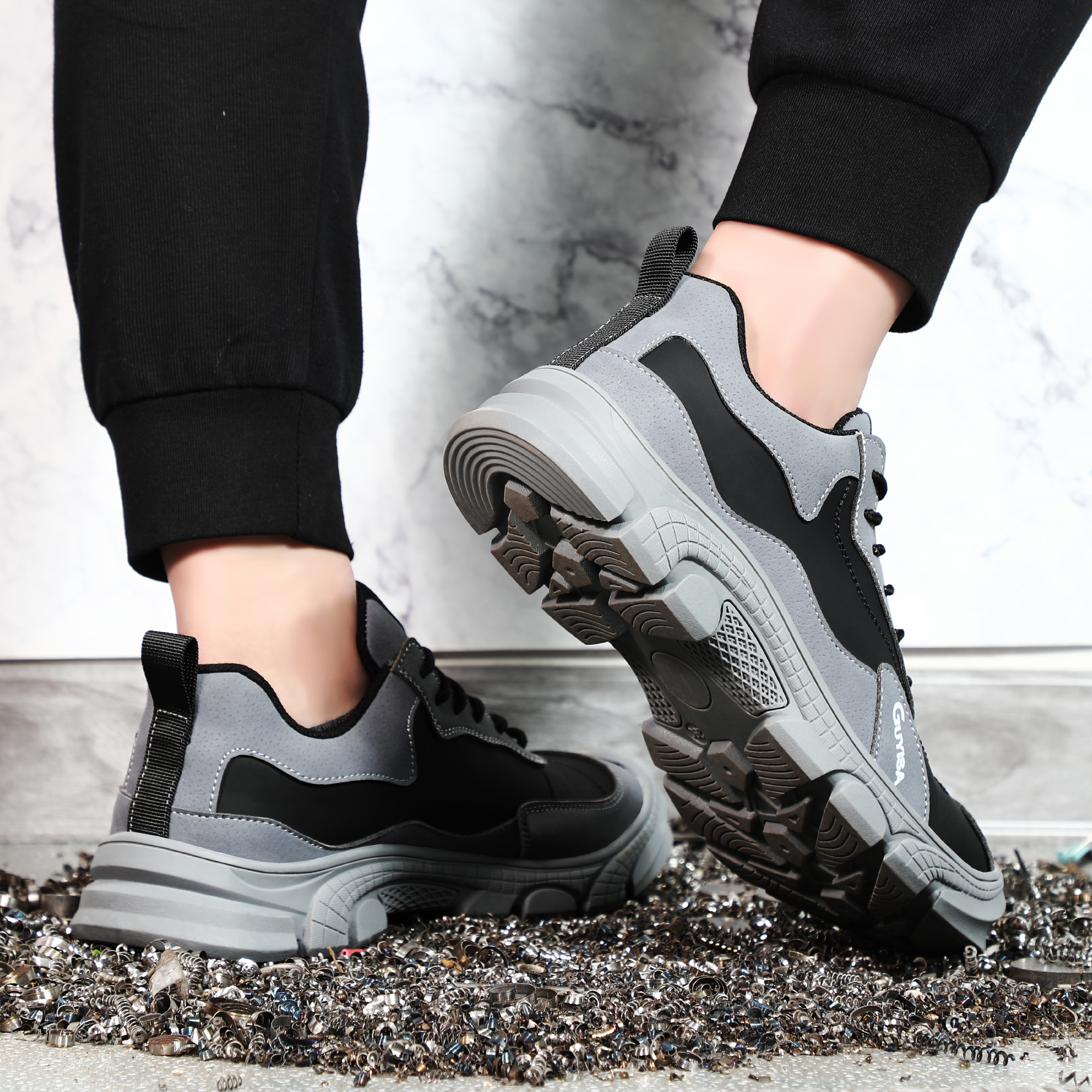 Veiligheid Schoen Lichtgewicht Constructie Industriële Voor Mannen Punctie Proof Comfortabele Anti-Smashing Sefety Werkschoenen Anti-Statische