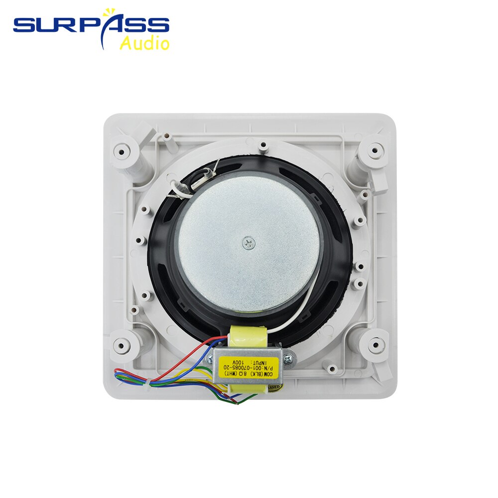 40W Wall-mounted Ceiling Speaker Public Address Broadcast Home Theater Sound System Coxial Stereo HiFi Roof Loudspeaker