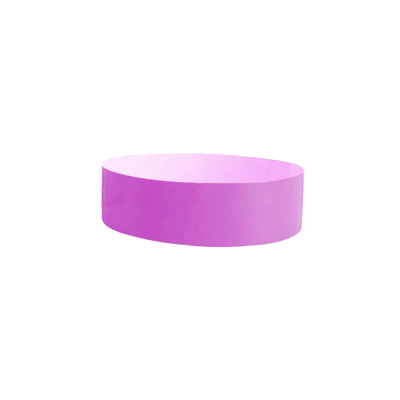 200pcs Waterproof Paper Wristbands Bracelet Solid Color Disposable Count Identification Mark Tamper-Proof for Events Party