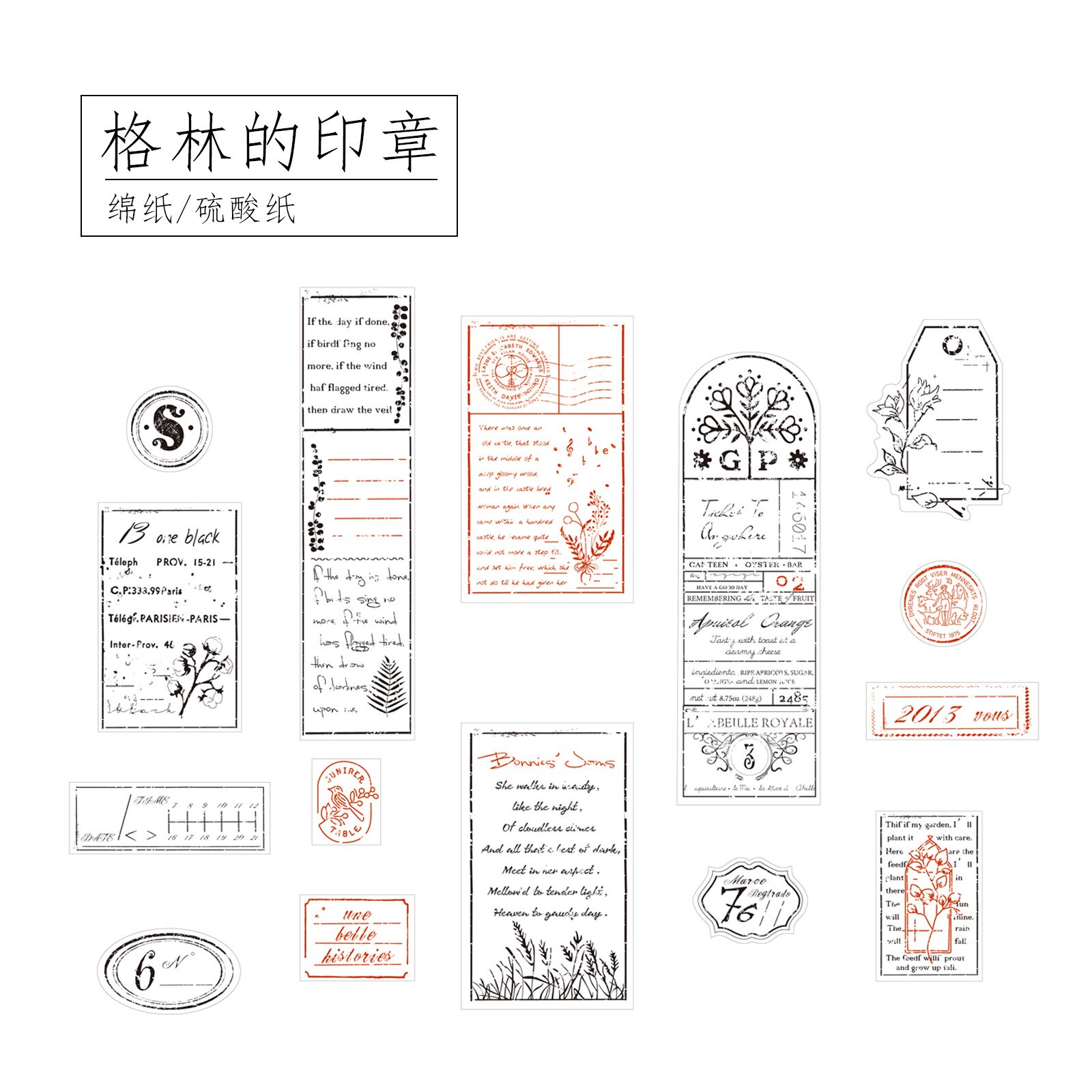 Marco Vintage de papel de respaldo, etiqueta de diario de basura de viaje, bricolaje, álbum de recortes, papel artesanal, tarjeta decorativa: Gelinyinzhang