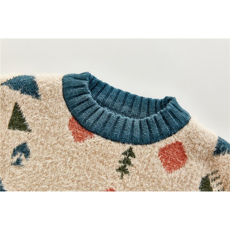 0-24m camisola bonito para o bebê da menina do menino criança outono inverno quente pulôver topo de manga longa doce malhas crianças roupas